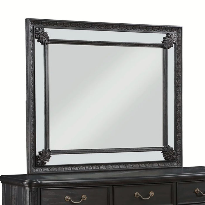 Crown Mark Furniture Kingsbury Dresser Mirror in Black image