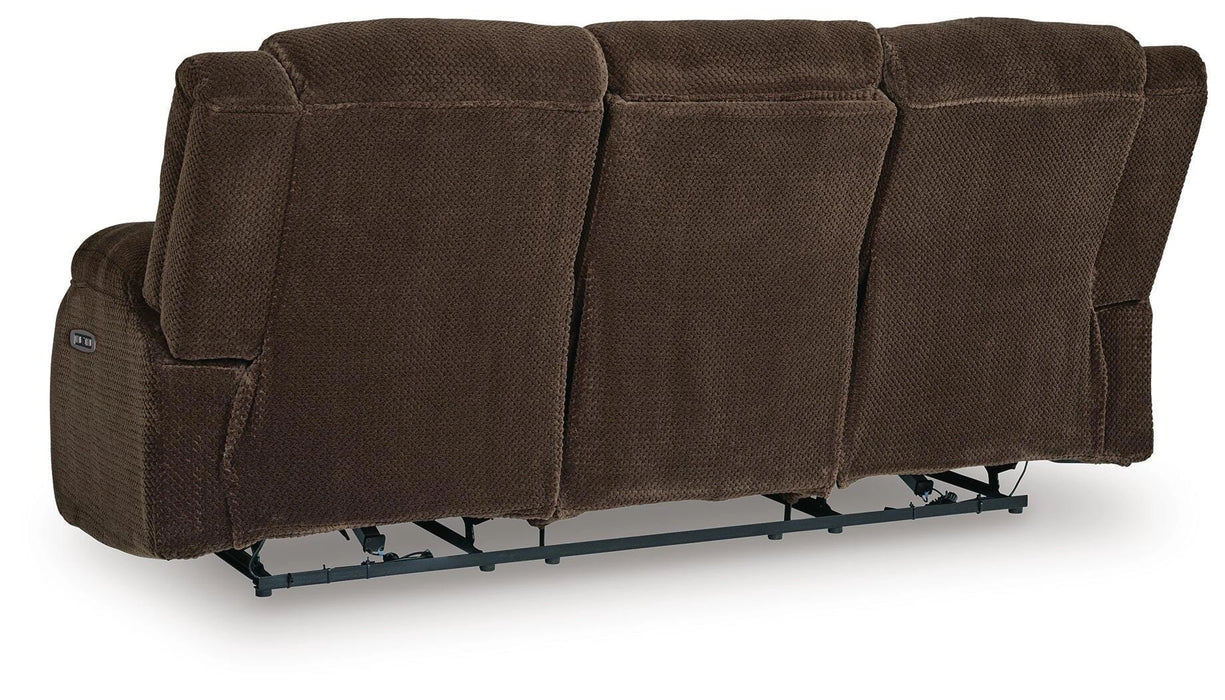 Greely Bend Power Reclining Sofa with Drop Down Table