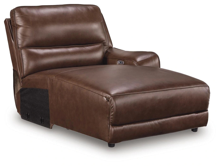 Silverbrooke Reclining Sectional with Chaise and Storage Console