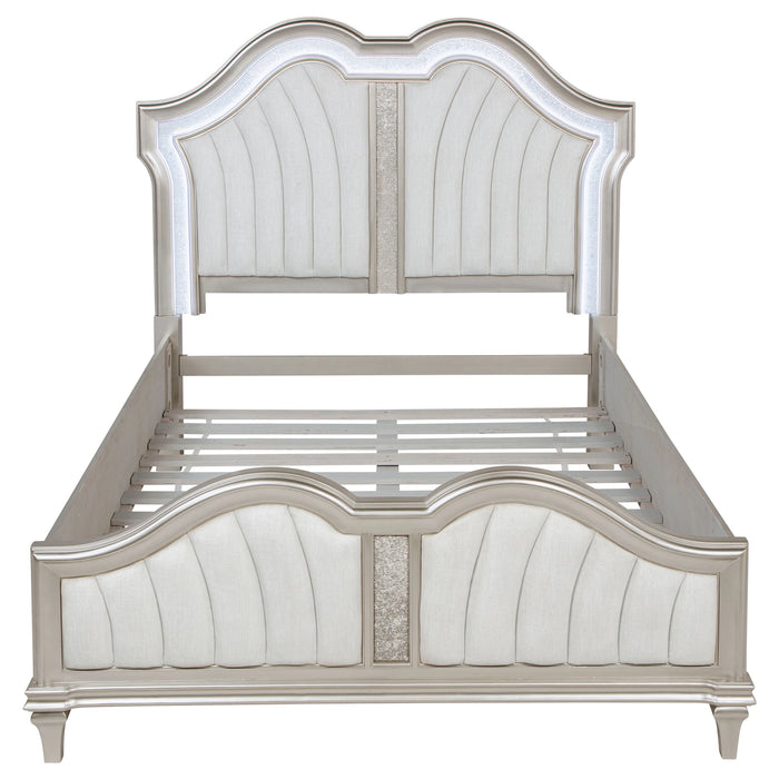 Evangeline Panel Bed with LED Lighting