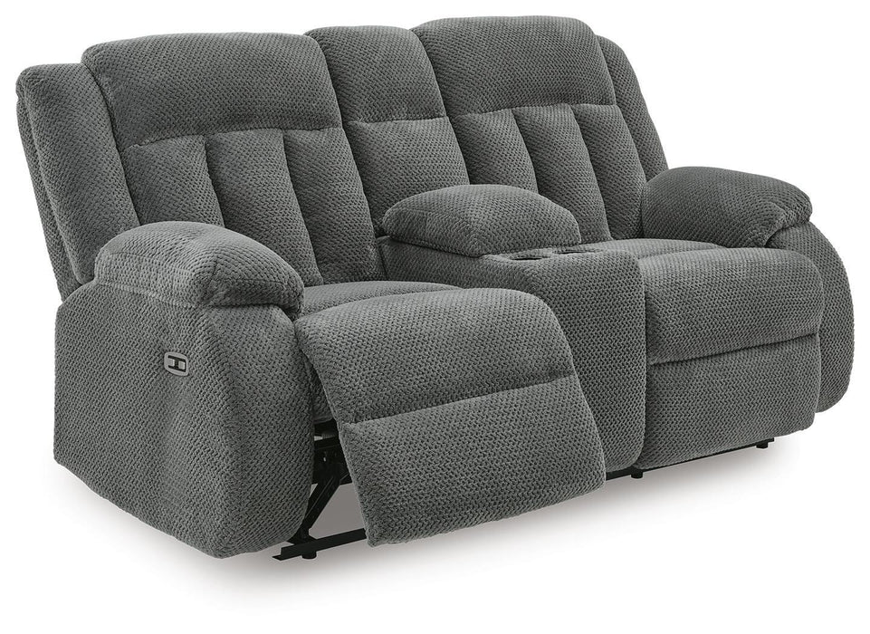 Greely Bend Power Reclining Loveseat with Console