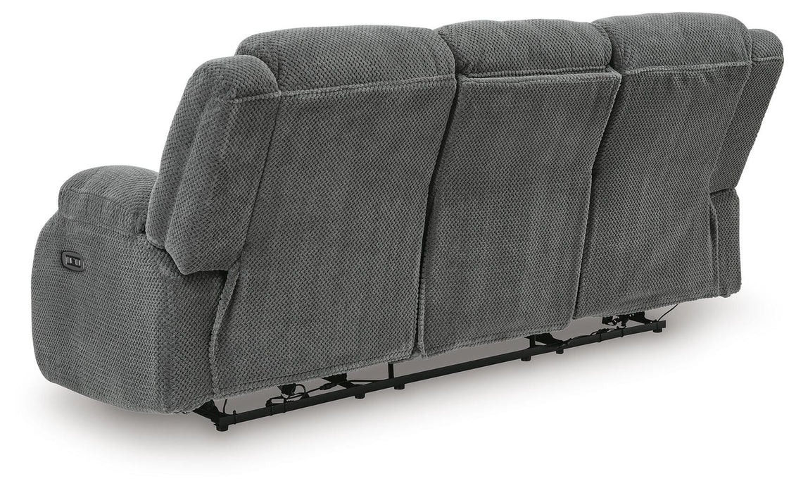 Greely Bend Power Reclining Sofa with Drop Down Table