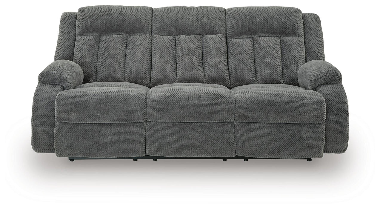 Greely Bend Power Reclining Sofa with Drop Down Table