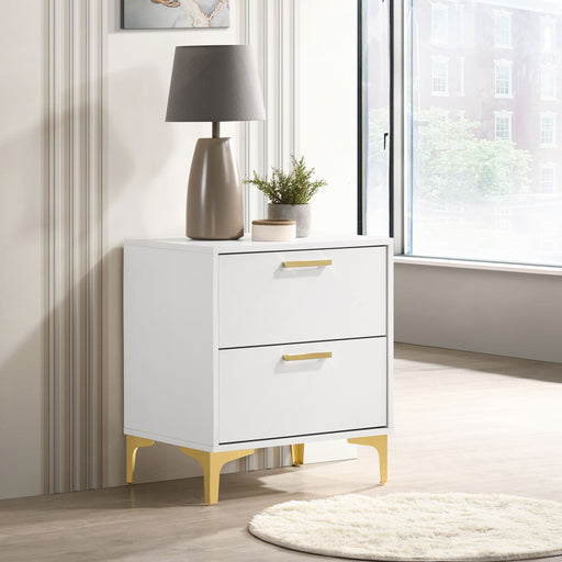 Kendall 2-drawer Nightstand White image