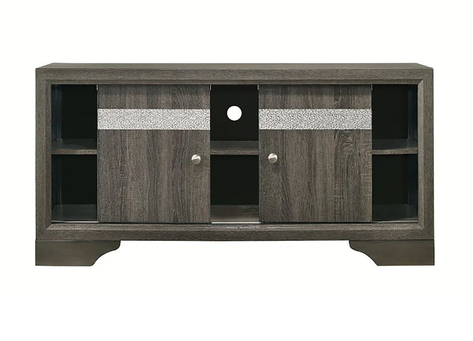 Crown Mark Furniture Regata TV Stand in Gray