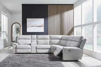 Grafton Pike Reclining Sectional with Storage Consoles