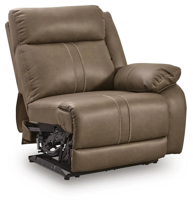 Max-Media Power Reclining Sectional Loveseat with Audio Console