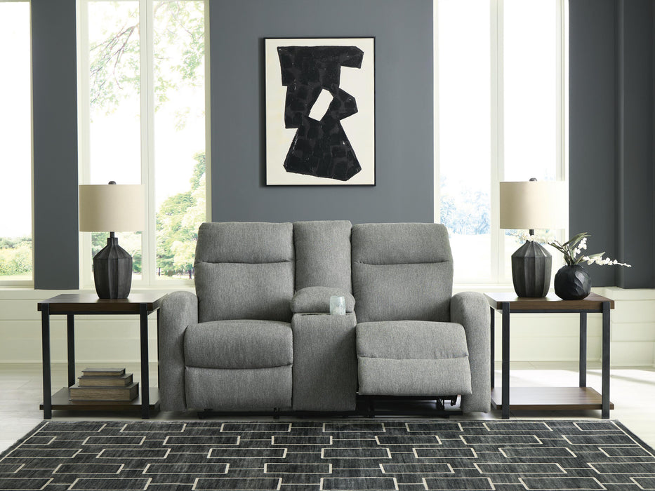 Moreau Place Reclining Loveseat with Console