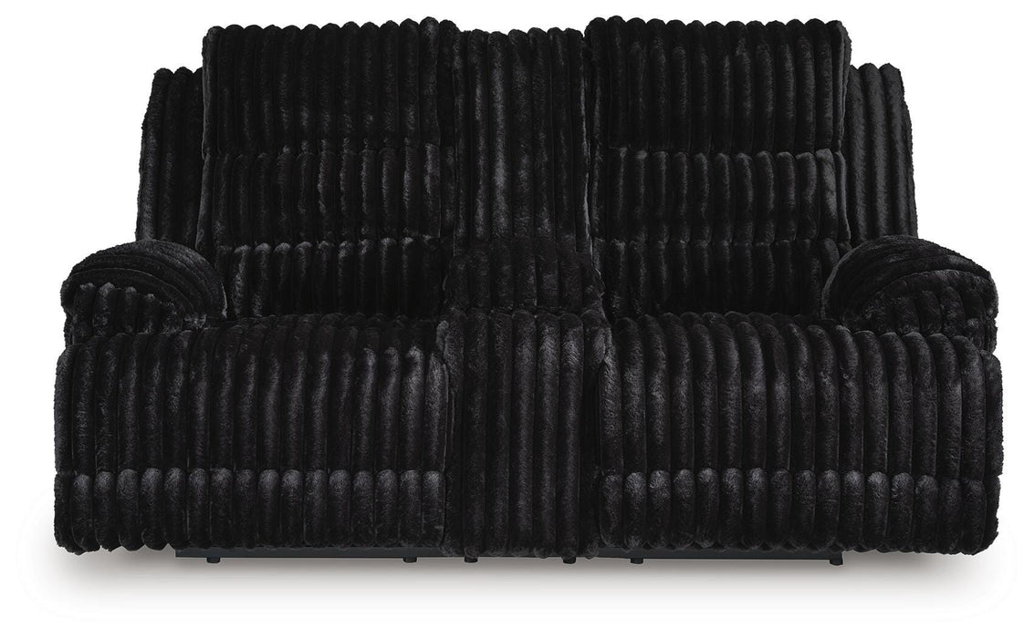 Technique Power Reclining Loveseat with Console