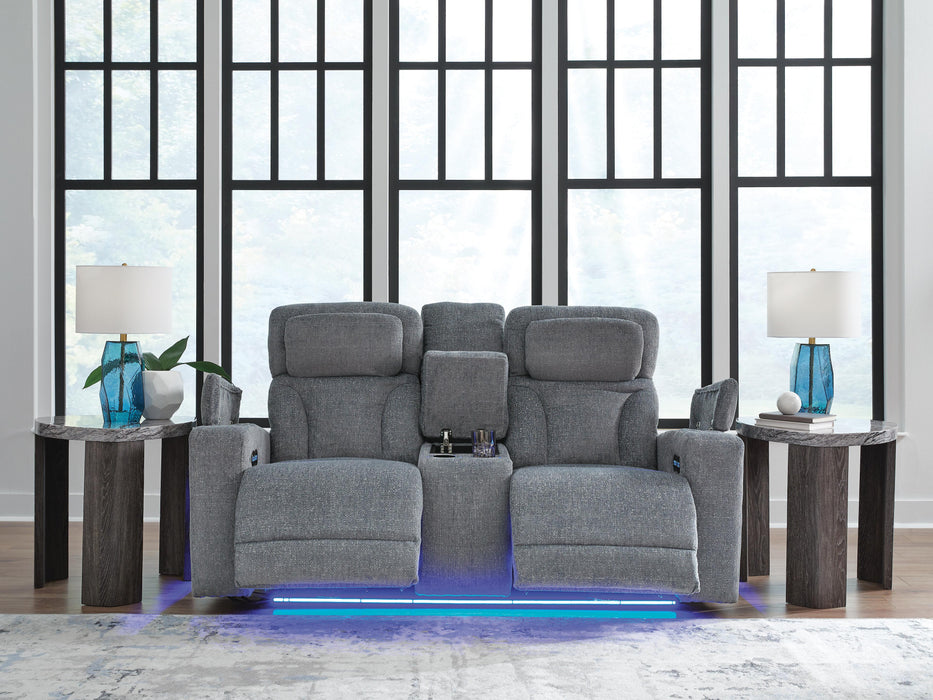 Forest Lake Power Reclining Loveseat with Console
