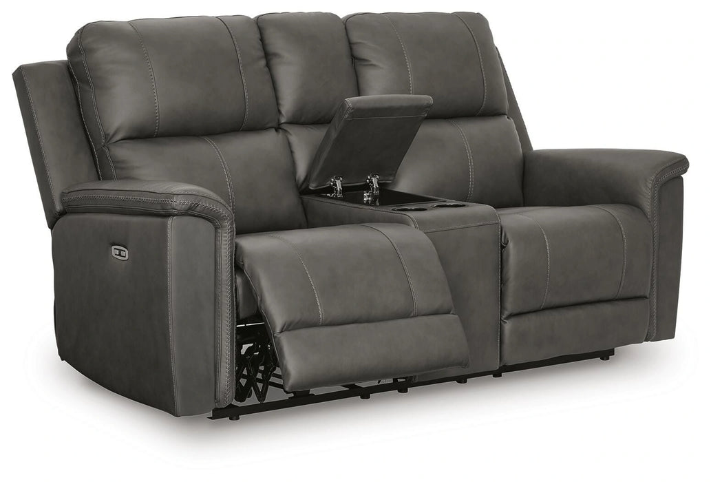 Beryton Power Reclining Loveseat with Console