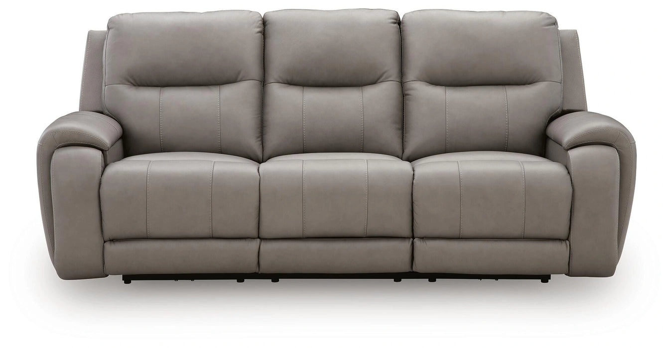 Trendsetter Power Reclining Sofa with Audio Seating