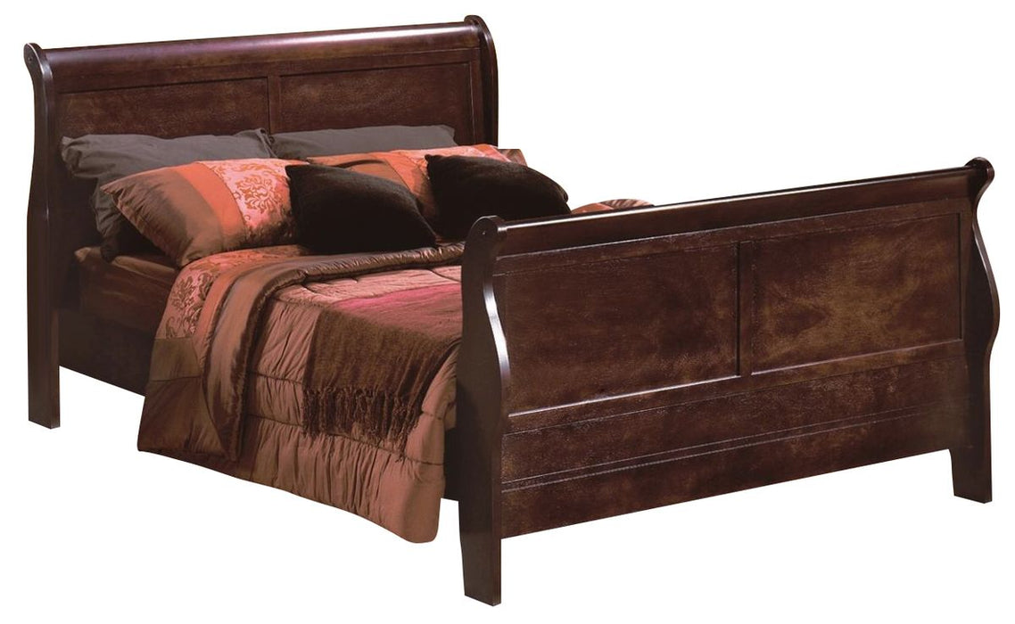Crown Mark Furniture Louis Philip Twin Bed in Dark Cherry image