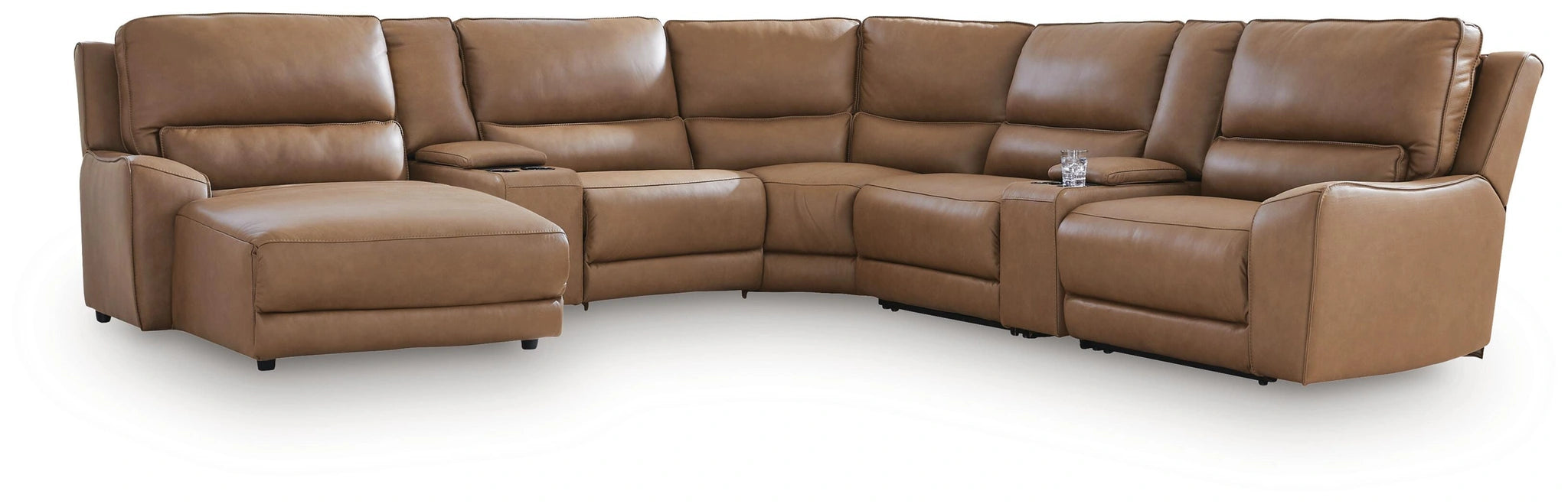 Silverbrooke Reclining Sectional with Chaise and Storage Consoles