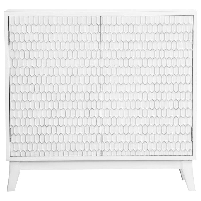 Gambon Rectangular 2-door Accent Cabinet White image