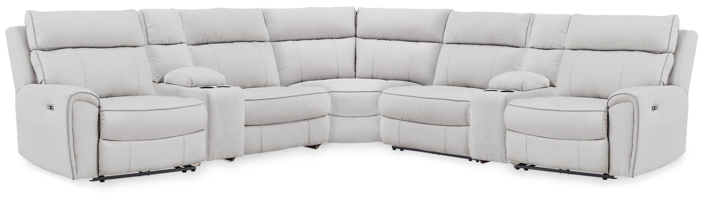 Grafton Pike Reclining Sectional with Storage Consoles