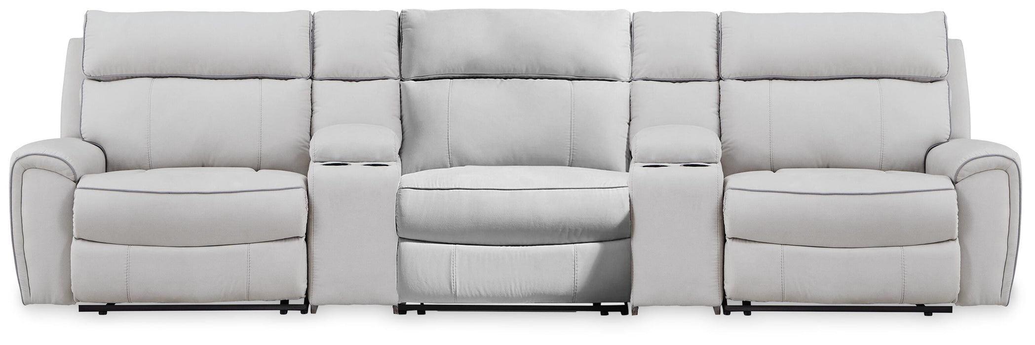 Grafton Pike Reclining Sectional with Storage Consoles