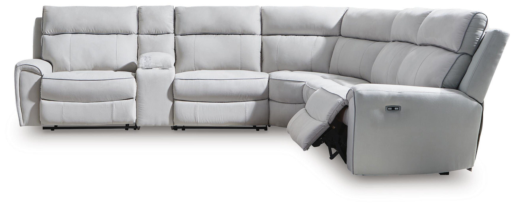 Grafton Pike Reclining Sectional with Storage Console