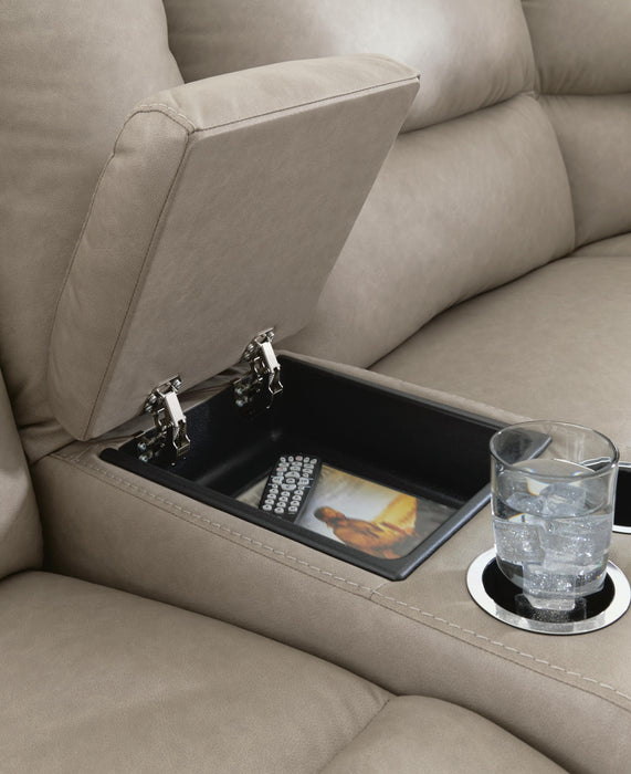 Brannigan Reclining Sectional with Storage Consoles