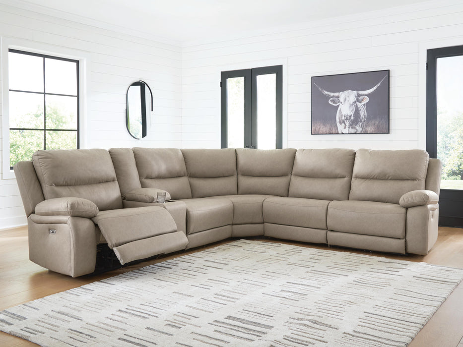 Brannigan Reclining Sectional with Storage Console