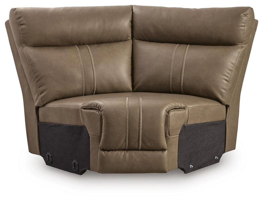Max-Media Power Reclining Sectional with Audio Console