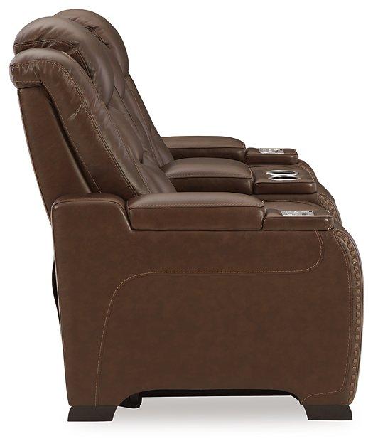 The Man-Den Power Reclining Loveseat with Console