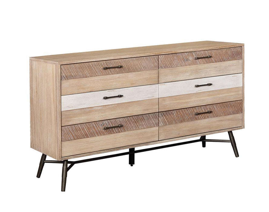 Marlow 6-drawer Dresser Rough Sawn Multi