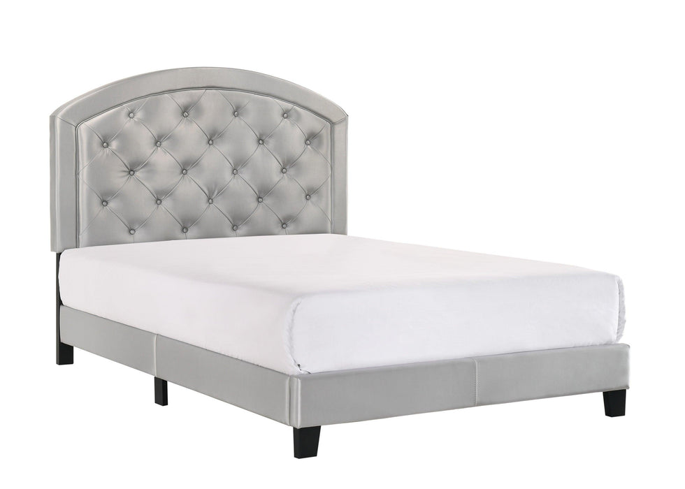 GABY FULL PLATFORM BED ADJHB SILVER image