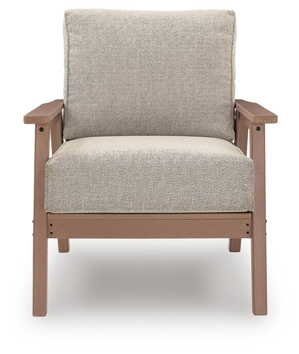 Cliffs Beach Outdoor Lounge Chair with Cushion (Set of 2)