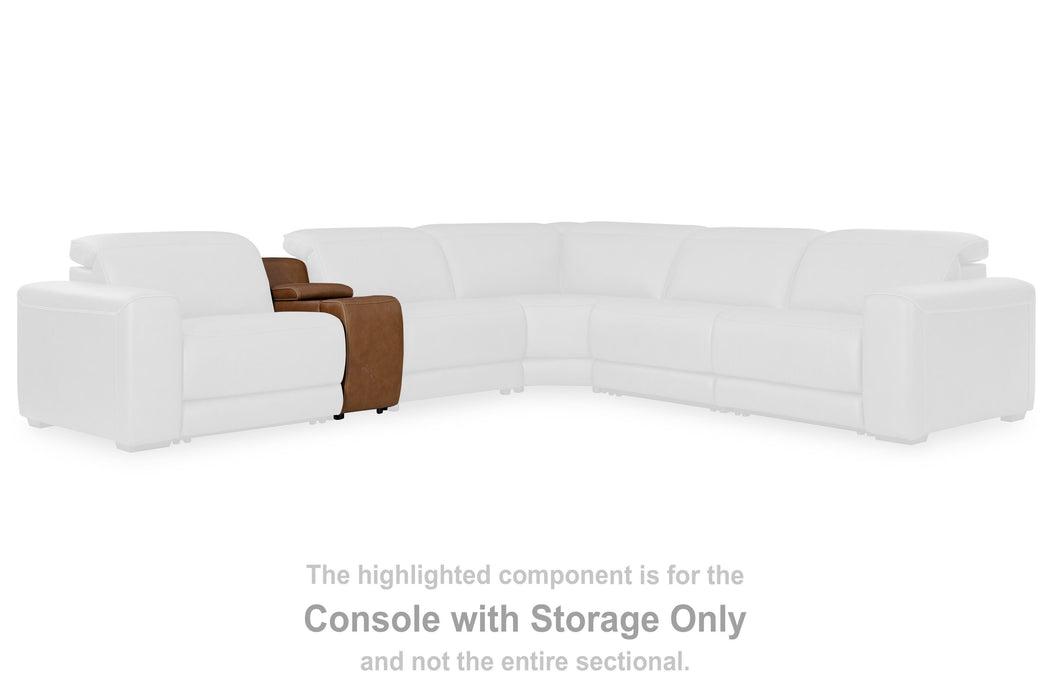 Rally-Up Power Reclining Sectional with Console