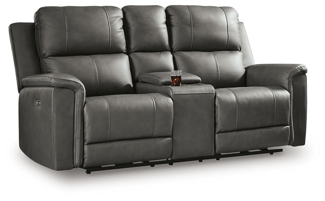 Beryton Power Reclining Loveseat with Console