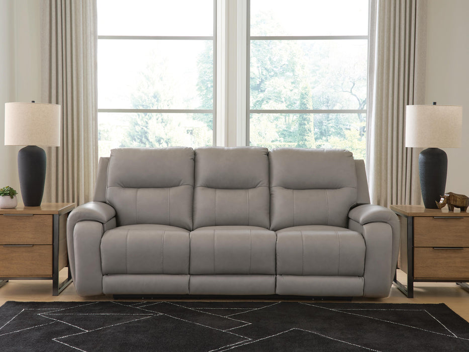 Trendsetter Power Reclining Sofa with Audio Seating