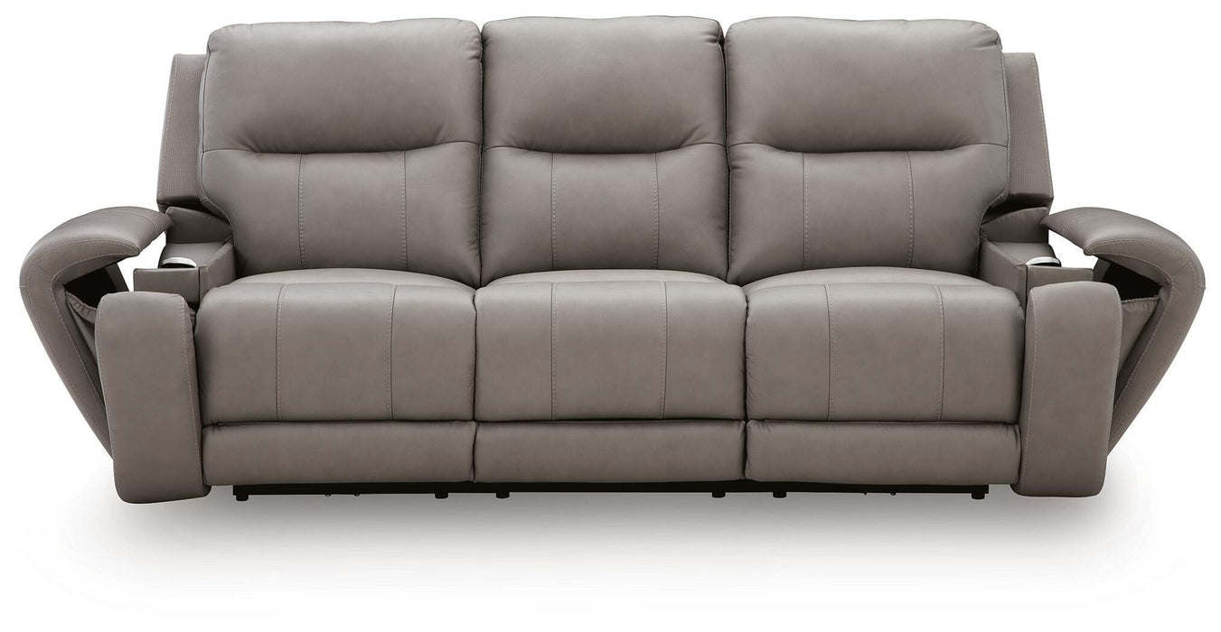 Trendsetter Power Reclining Sofa with Audio Seating