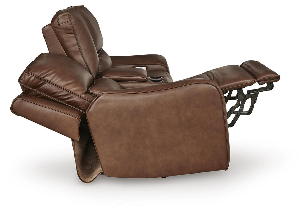 Silverbrooke Power Reclining Loveseat with Console