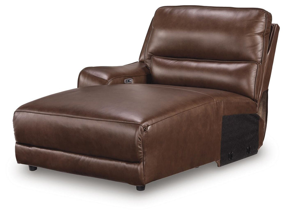 Silverbrooke Reclining Sectional with Double Chaise and Storage Consoles