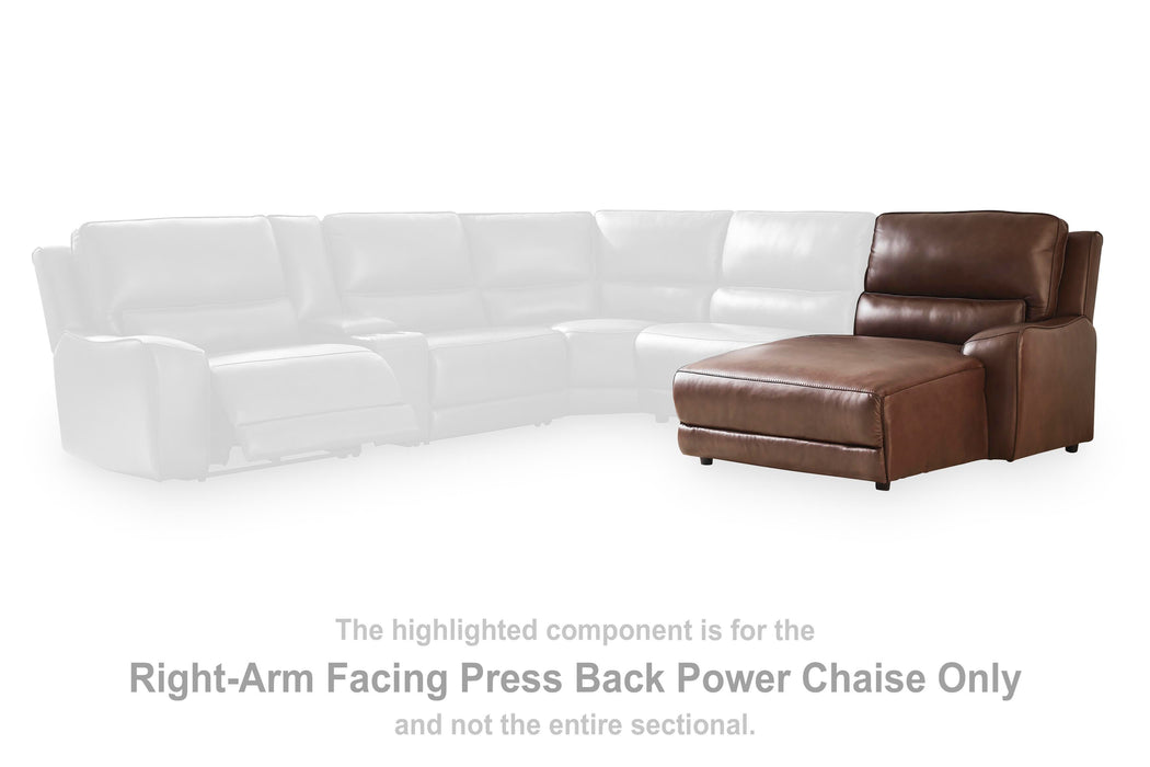 Silverbrooke Reclining Sectional with Chaise and Storage Console