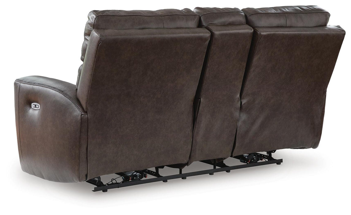 Beadel Power Reclining Loveseat with Console
