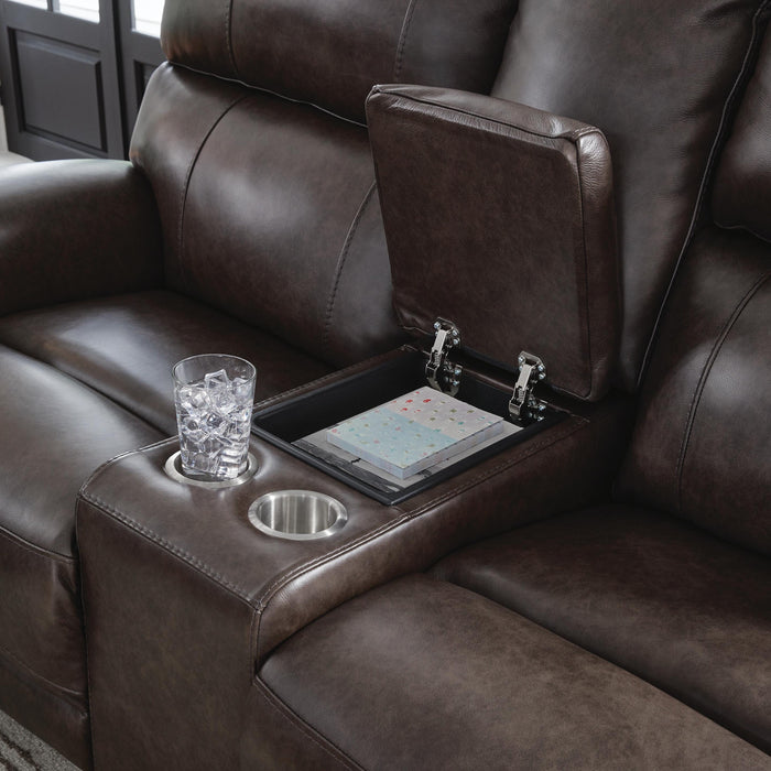 Beadel Power Reclining Loveseat with Console