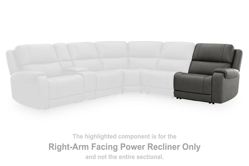5Z-Harrenhurst Power Sectional Reclining Sofa