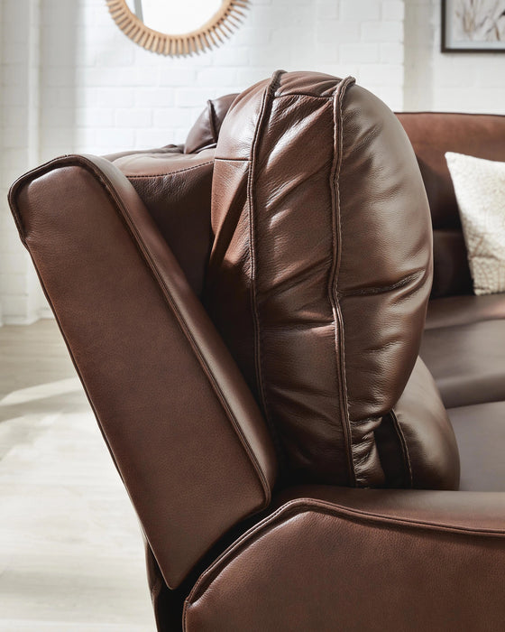 Silverbrooke Reclining Sectional with Double Chaise and Storage Consoles