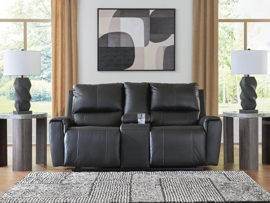 Danemere Reclining Loveseat with Console