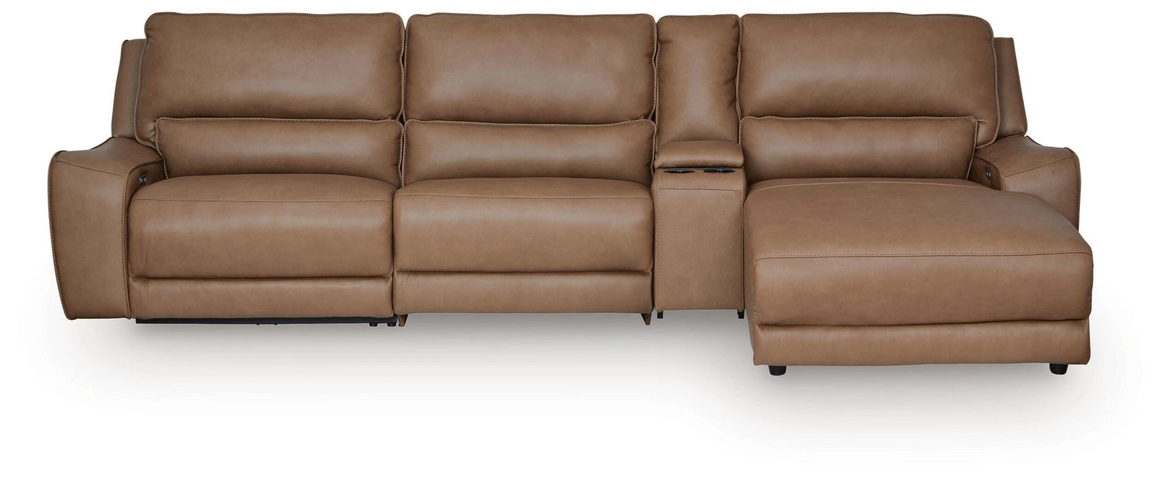 Silverbrooke Reclining Sectional with Chaise and Storage Console