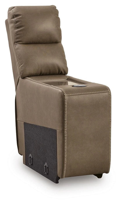 Max-Media Power Reclining Sectional Loveseat with Audio Console
