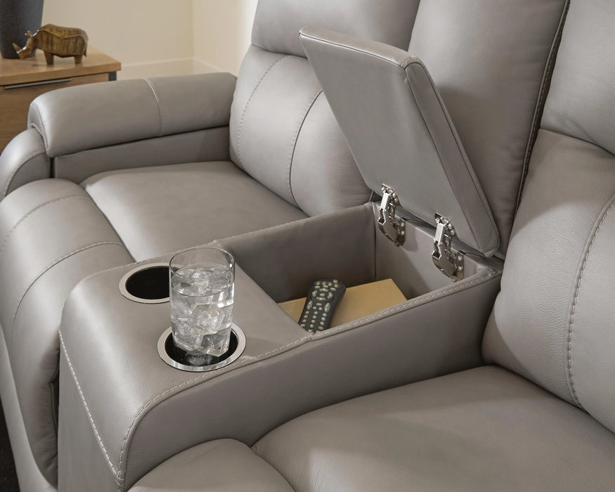 Trendsetter Power Reclining Loveseat with Audio Seating