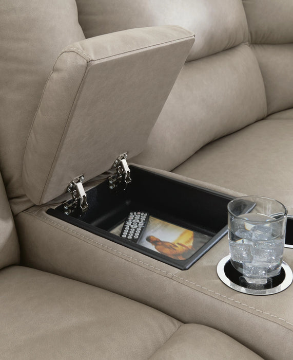 Brannigan Reclining Sectional with Storage Consoles