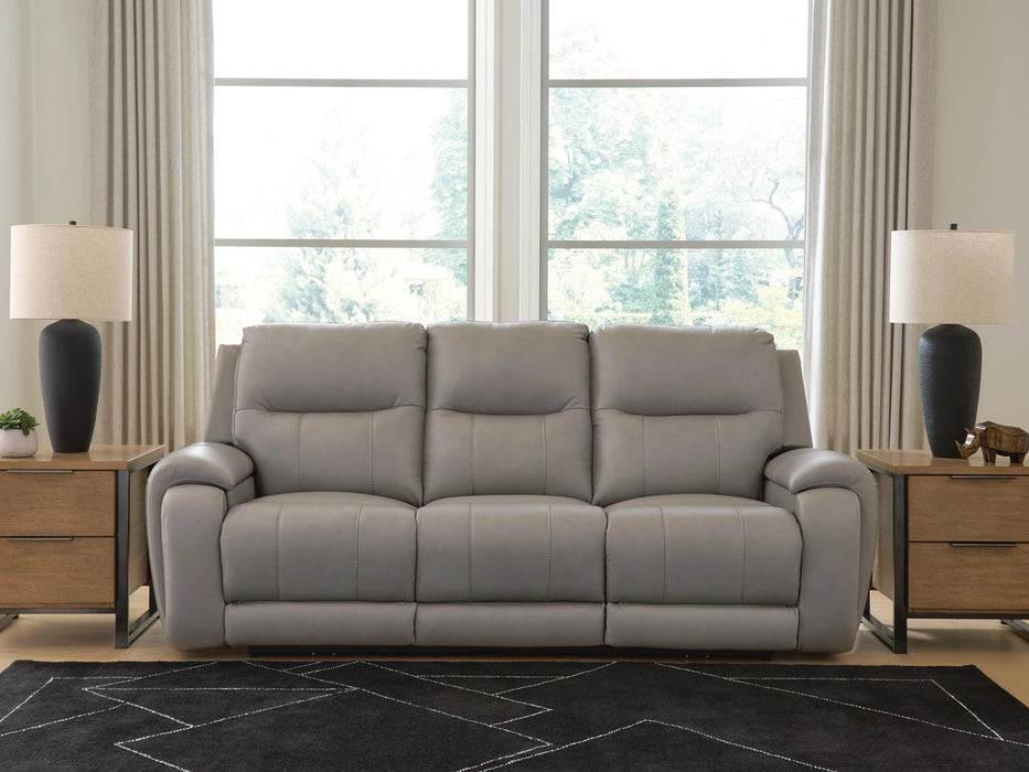 Trendsetter Power Reclining Sofa with Audio Seating