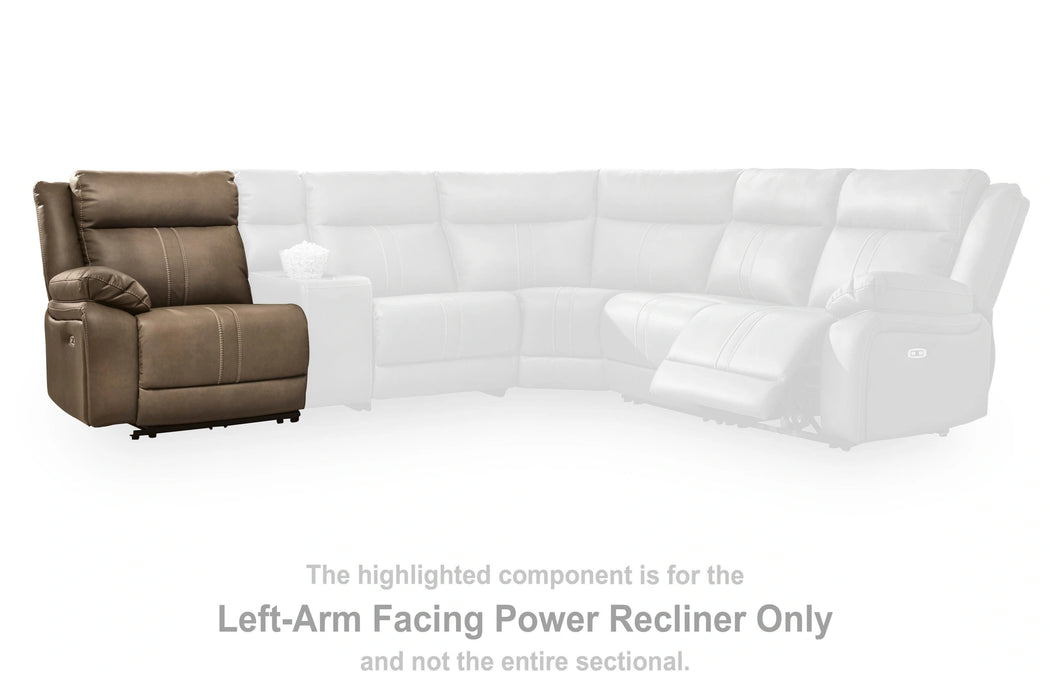 Max-Media Power Reclining Sectional Loveseat