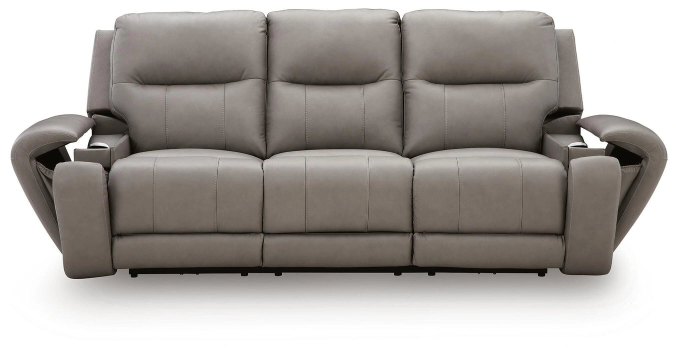 Trendsetter Power Reclining Sofa with Audio Seating