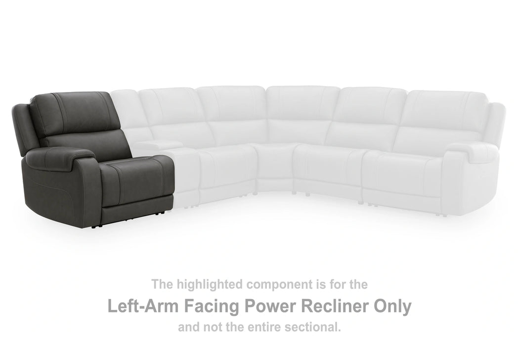 5Z-Harrenhurst Power Reclining Sectional Loveseat