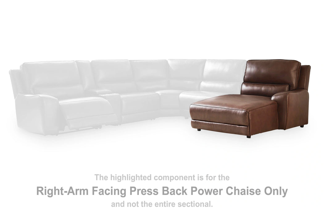 Silverbrooke Reclining Sectional with Chaise and Storage Console